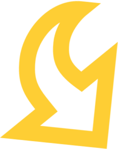 a yellow arrow pointing to links
